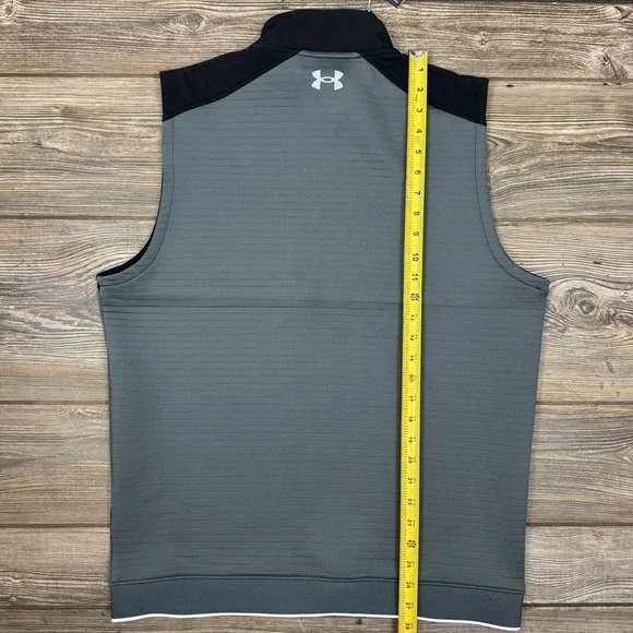 Under Armour Gray Vest UA Storm Daytona Golf Water Repellent Mens Size Medium